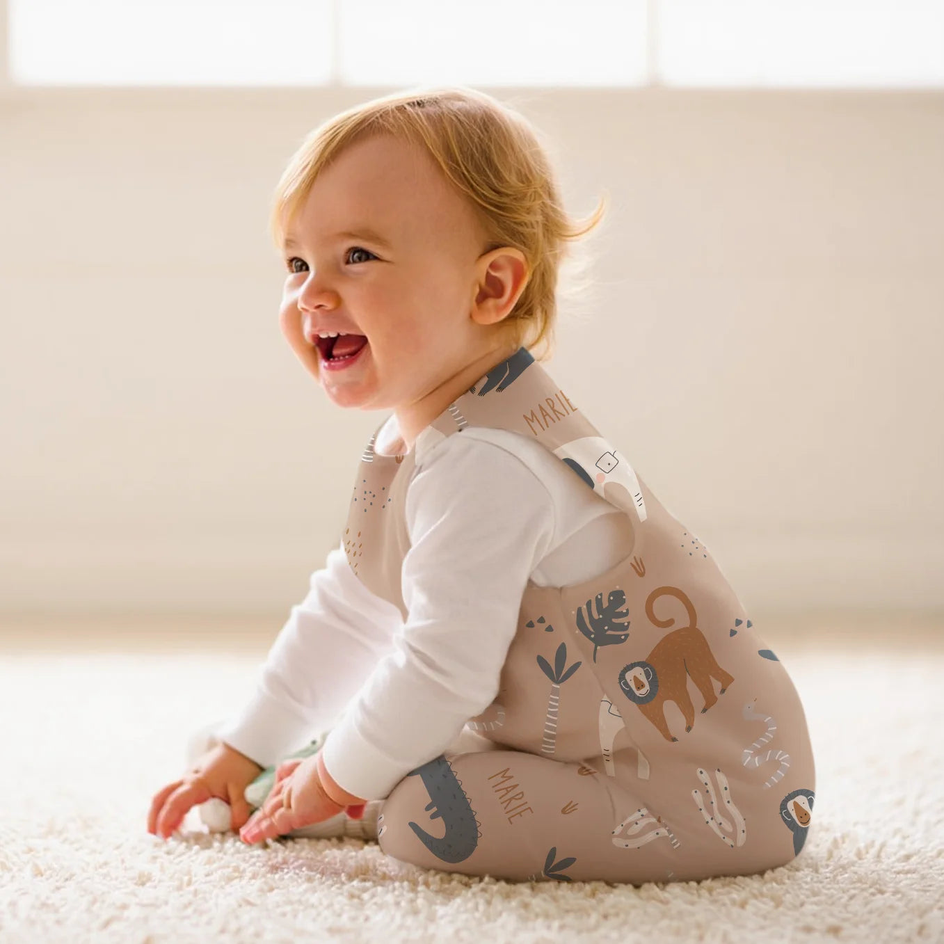 Personalisierter Baby Schlafsack "Savanne"