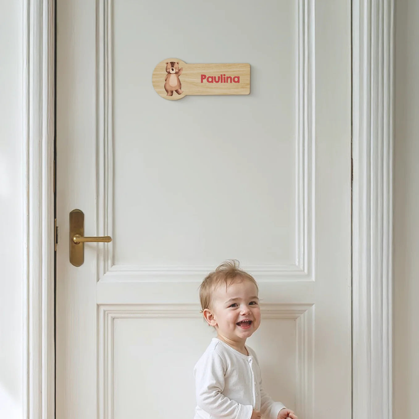 Personalisiertes Kinder Türschild "Lieblingstier"