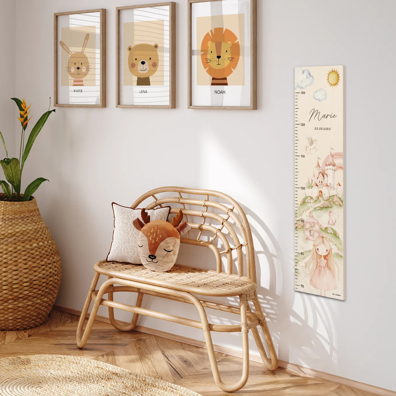 Personalisierte Messlatte "Prinzessin"