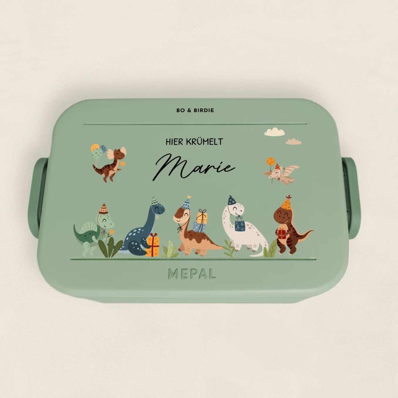 Personalisierte Mepal Bento Brotdose "Dino Party"