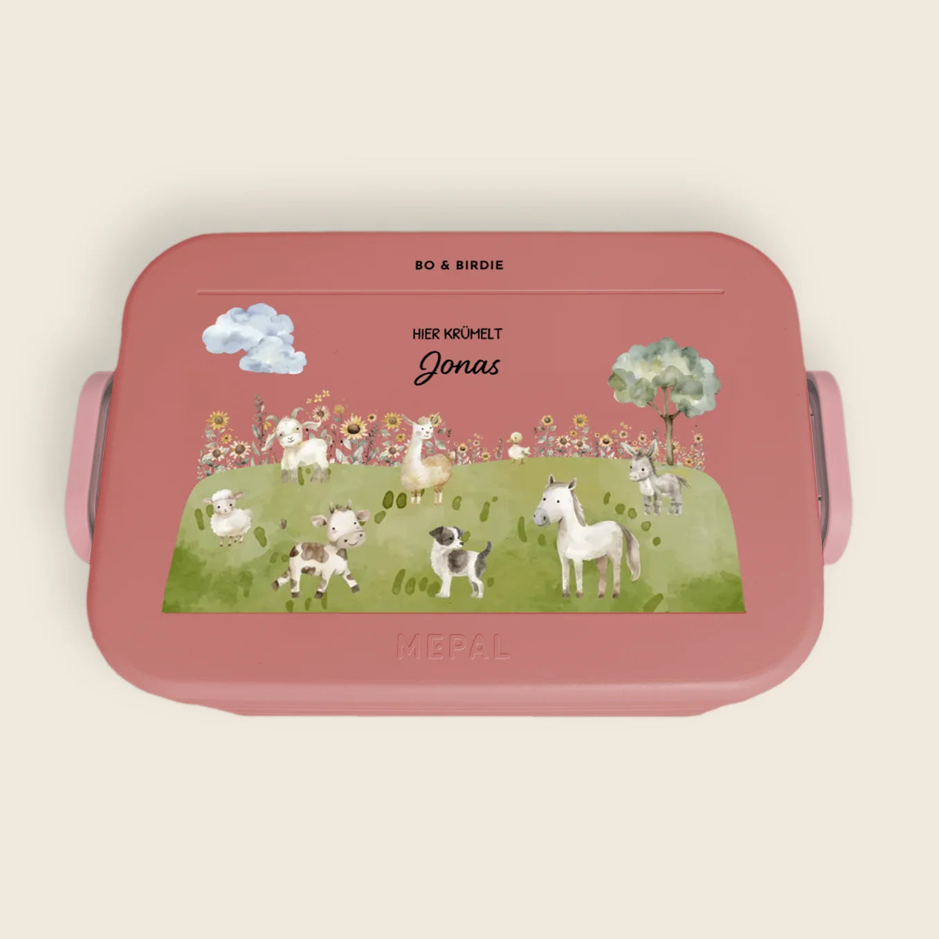Personalisierte Mepal Bento Brotdose "Bauernhof"