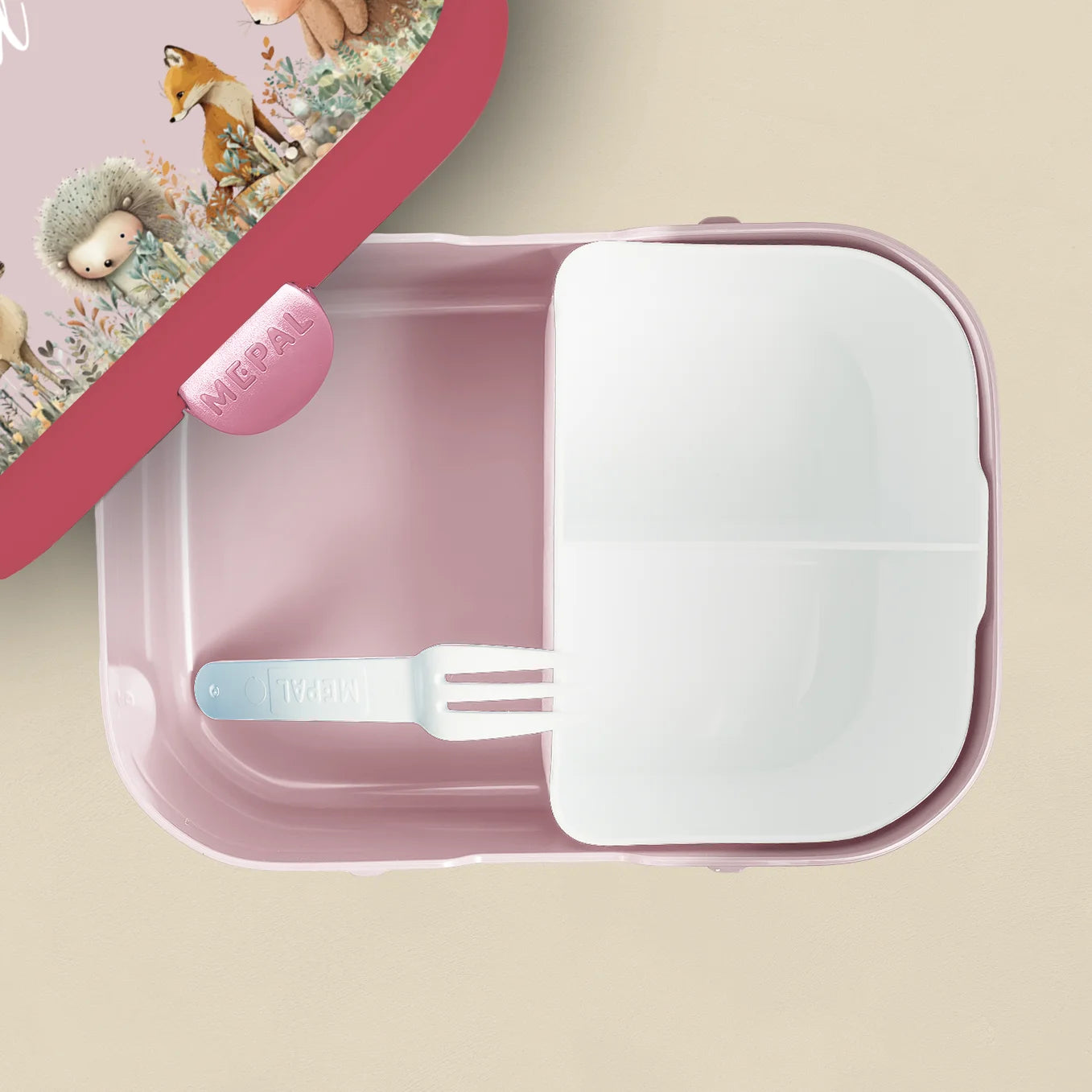 Personalisierte Mepal Brotdose "Aquarell Tiere im Wald" Bo & Birdie