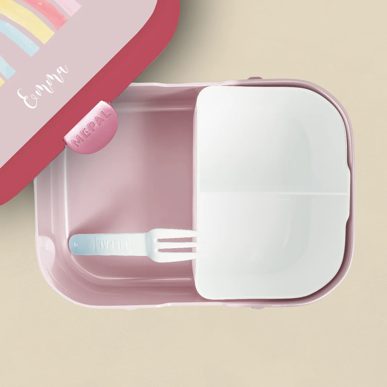 Personalisierte Mepal Brotdose "Regenbogen" Bo & Birdie