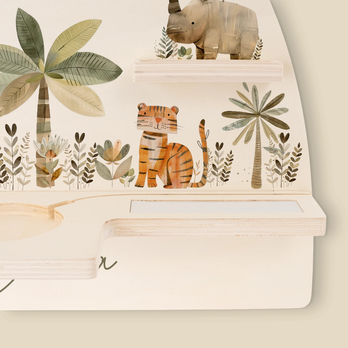 Personalisiertes Toniebox Regal "Safari Tiere"