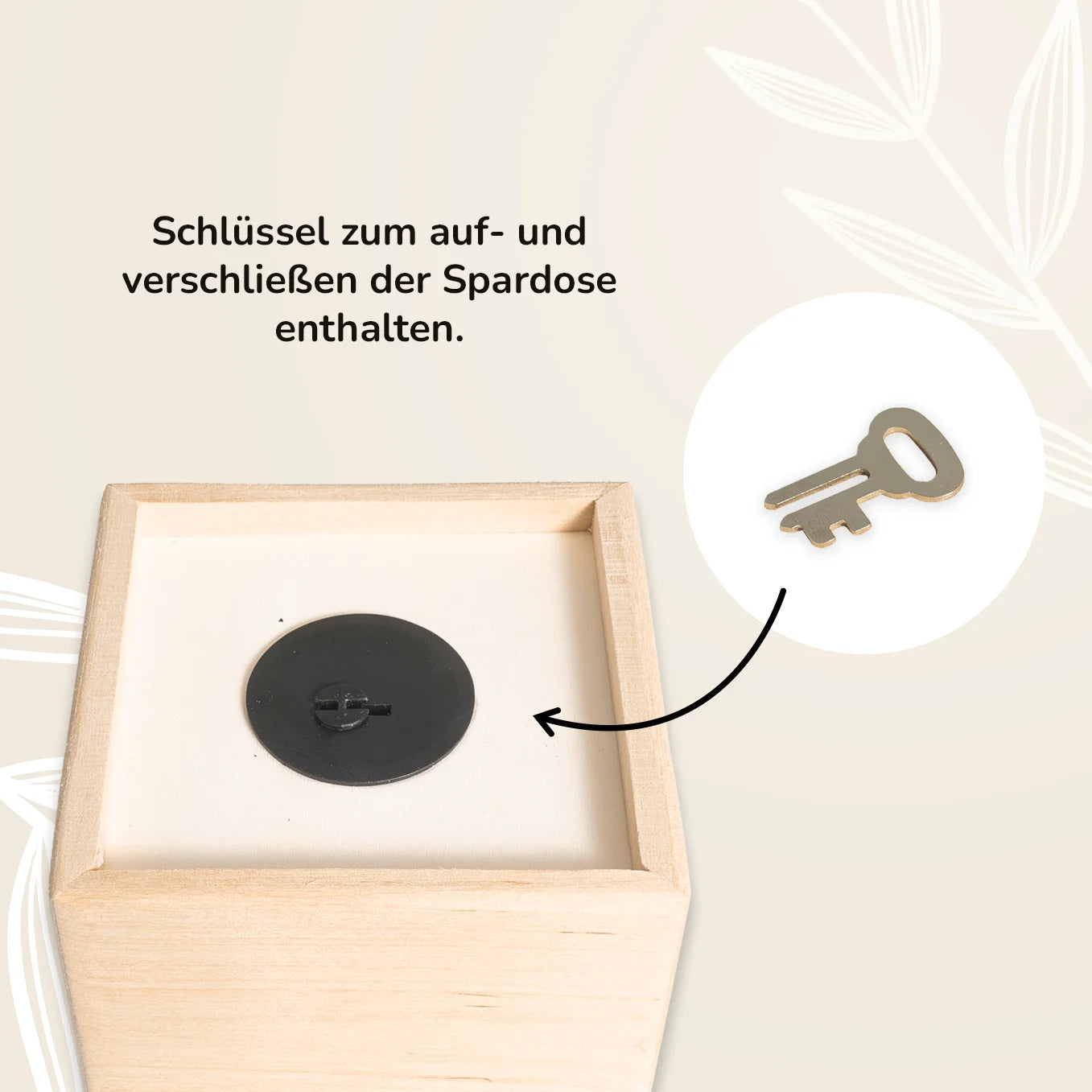 Personalized wooden money box "Wish animal"