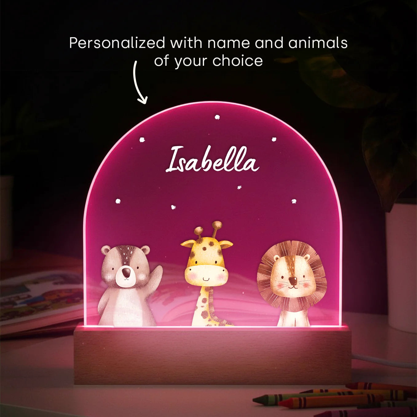 Personalized Night Light "Favorite Animal"