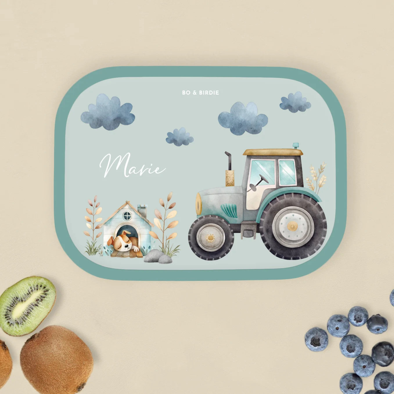 Personalisierte Mepal Brotdose "Traktor" Bo & Birdie