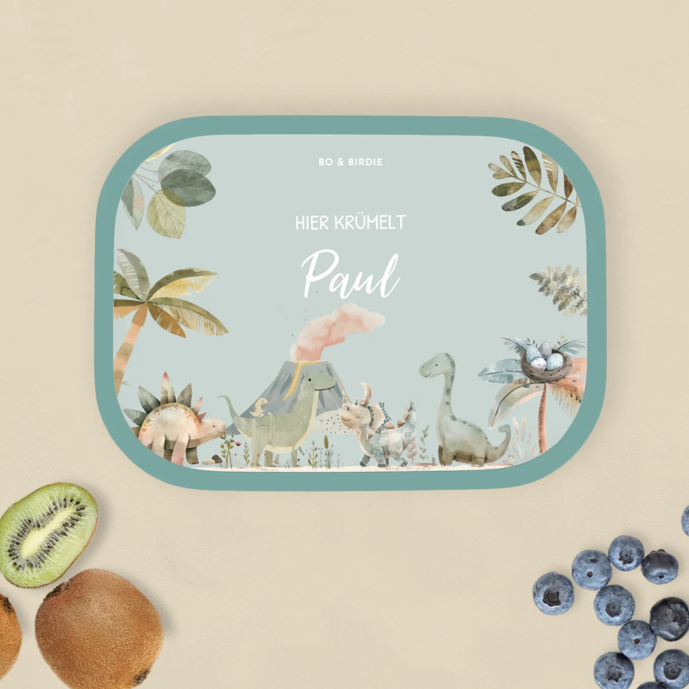 Personalisierte Mepal Brotdose "Dinosaurier" Bo & Birdie