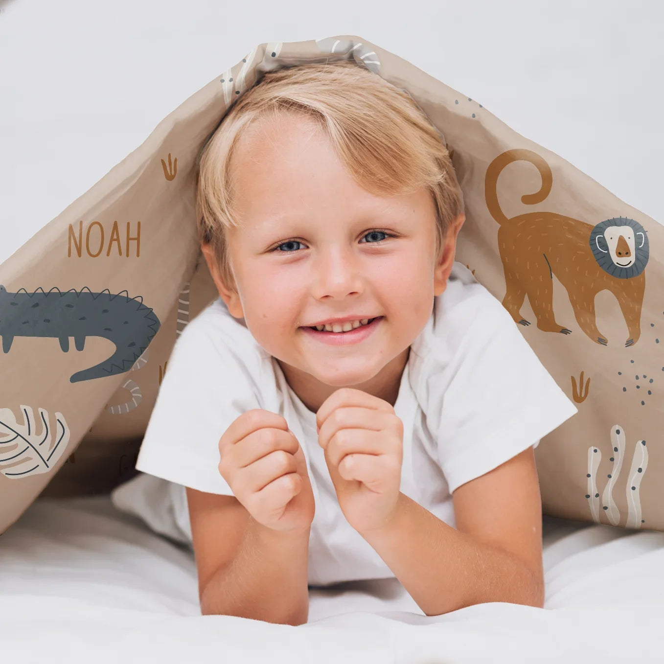 Personalisierte Kinder Bettwäsche "Savanne" Bo & Birdie