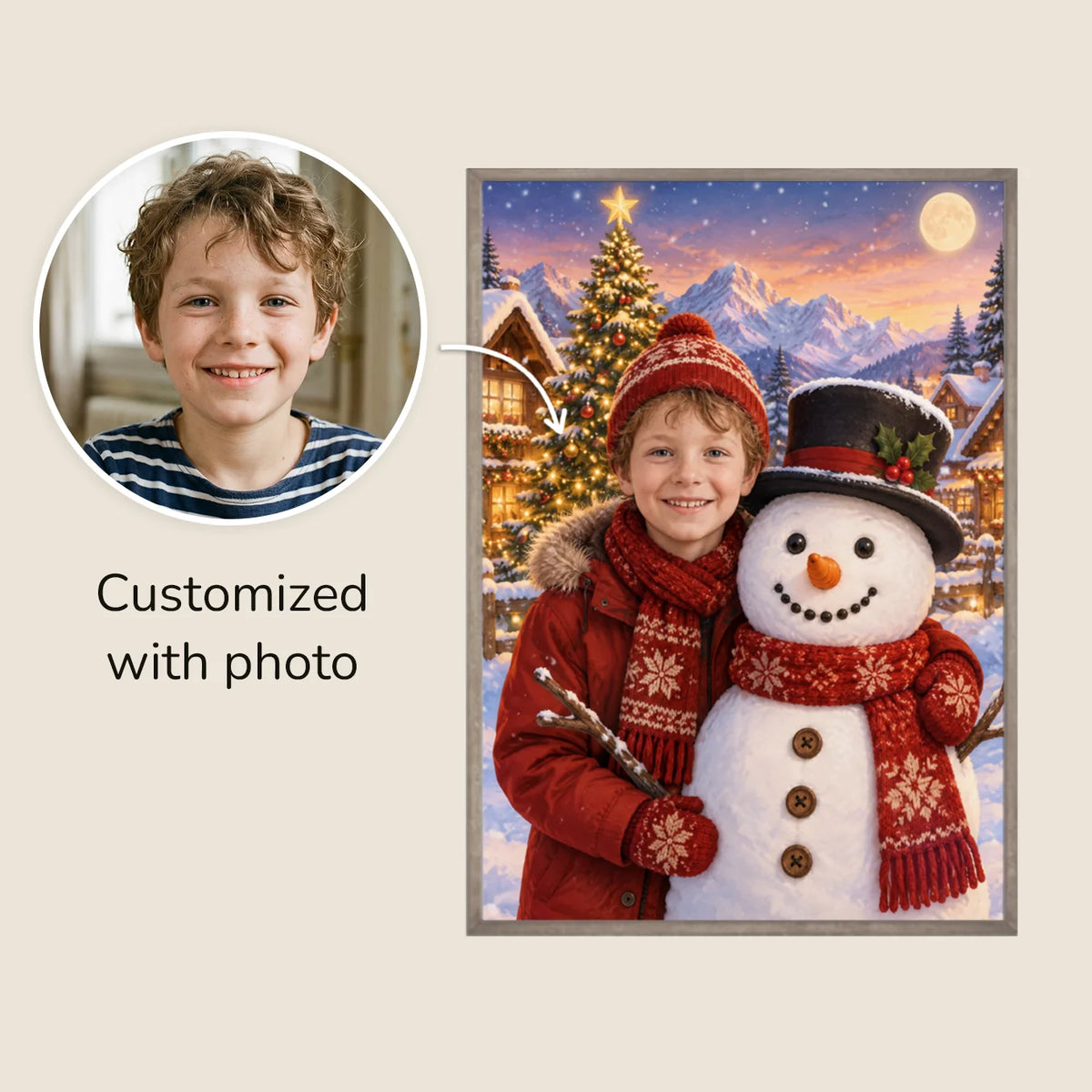 Personalized Children's Poster "Snow Magic"