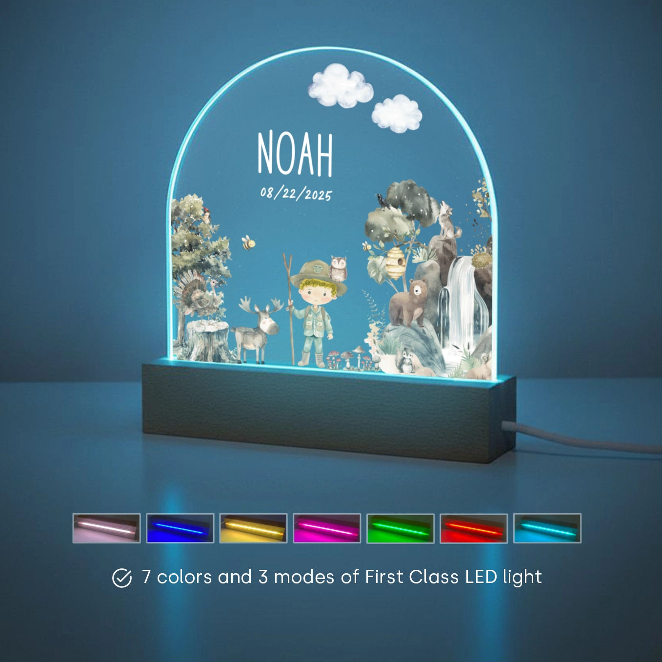 Personalized Night Light "Wilderness"