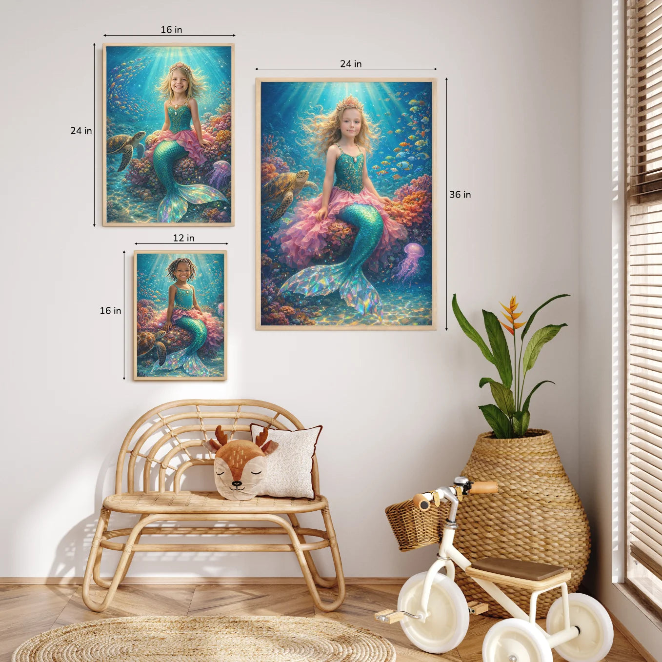 Personalized Children's Poster "Mermaid"