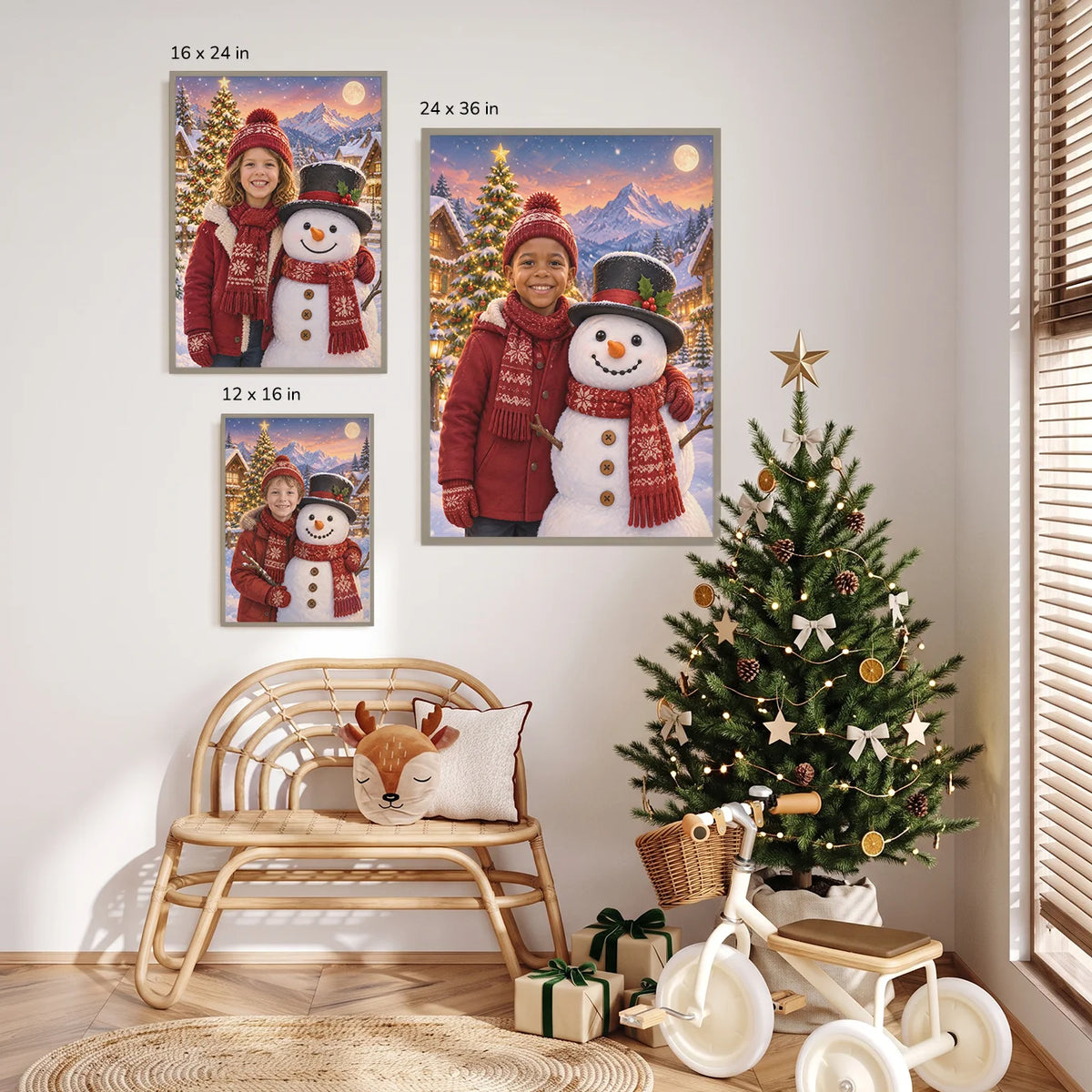 Personalized Children's Poster "Snow Magic"