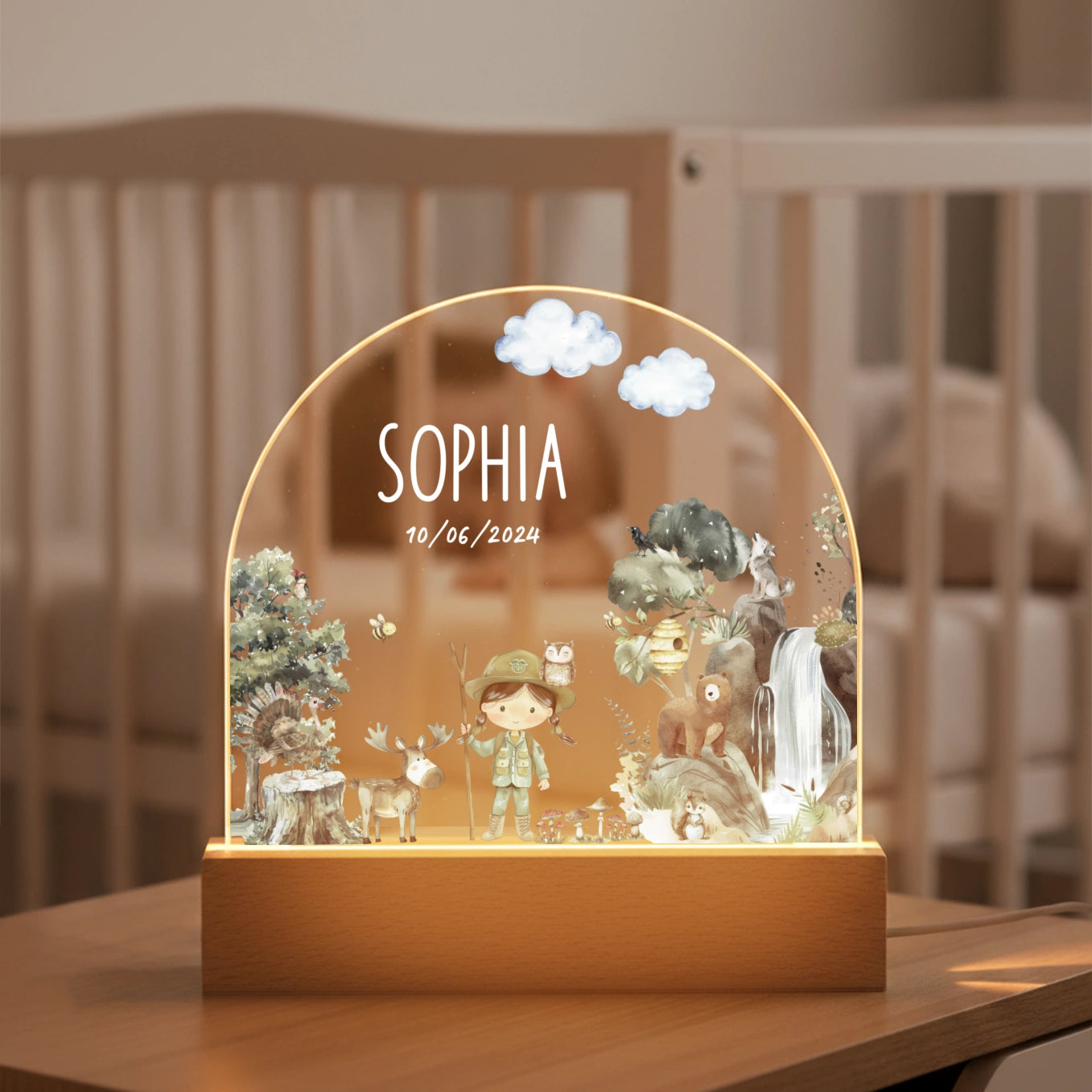 Personalized Night Light "Wilderness"