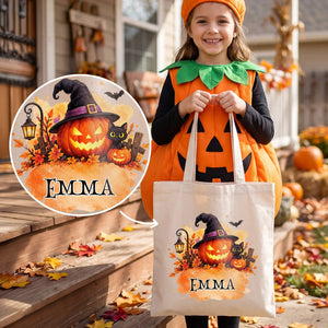 Personalized Fabric Bag "Spooky Name"
