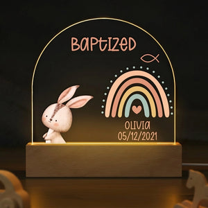 Personalized Night Light "Baptism"