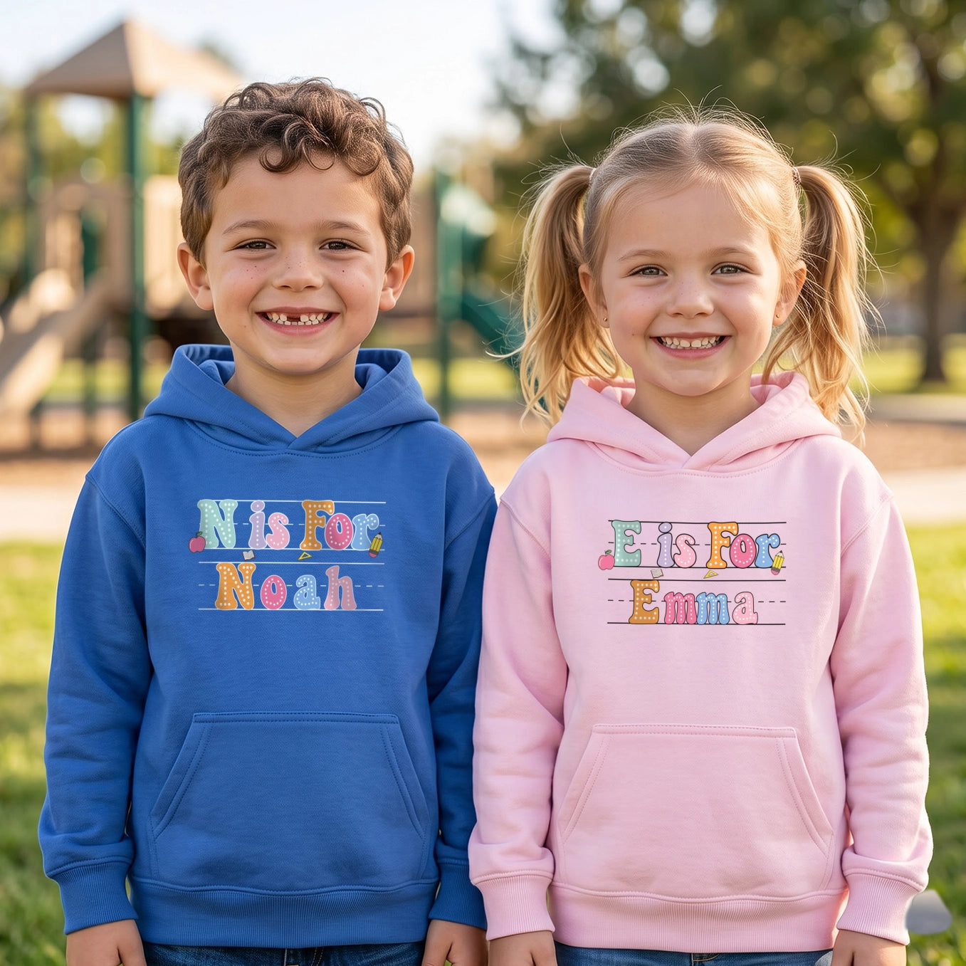 Personalized Kids Hoodie "School"