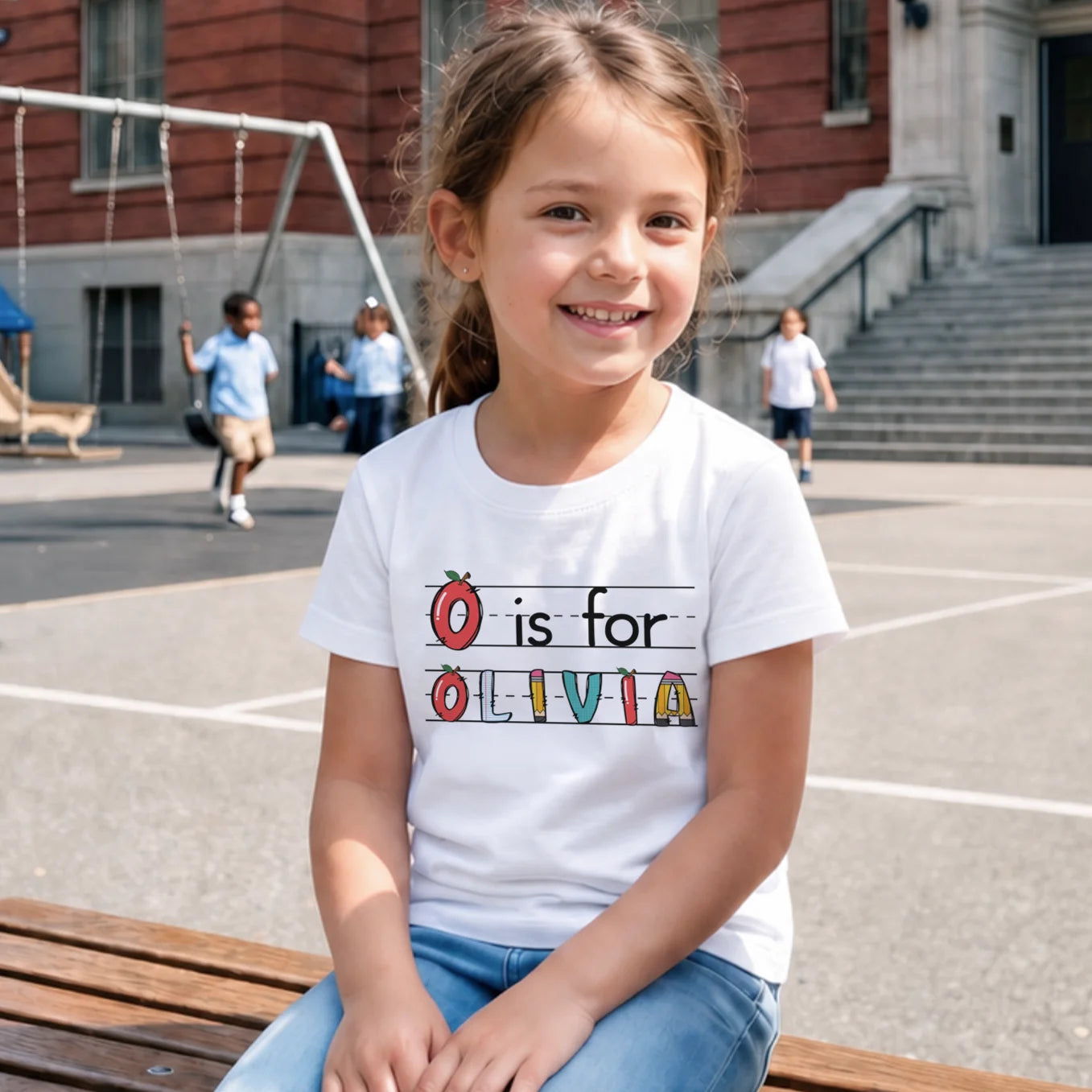 Back-to-School Kids Name T-Shirt