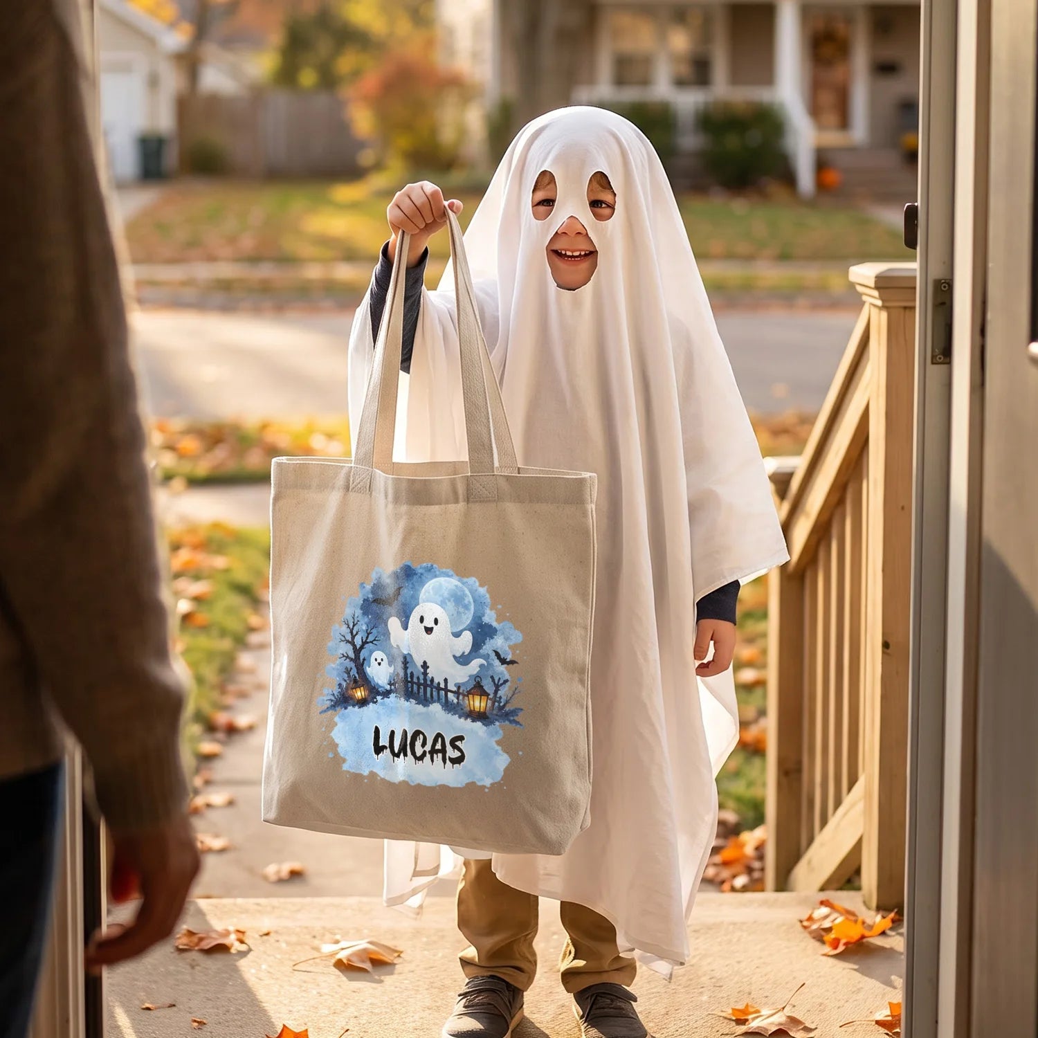 Personalisierte Stofftasche "Spooky Name" — Ansicht 2