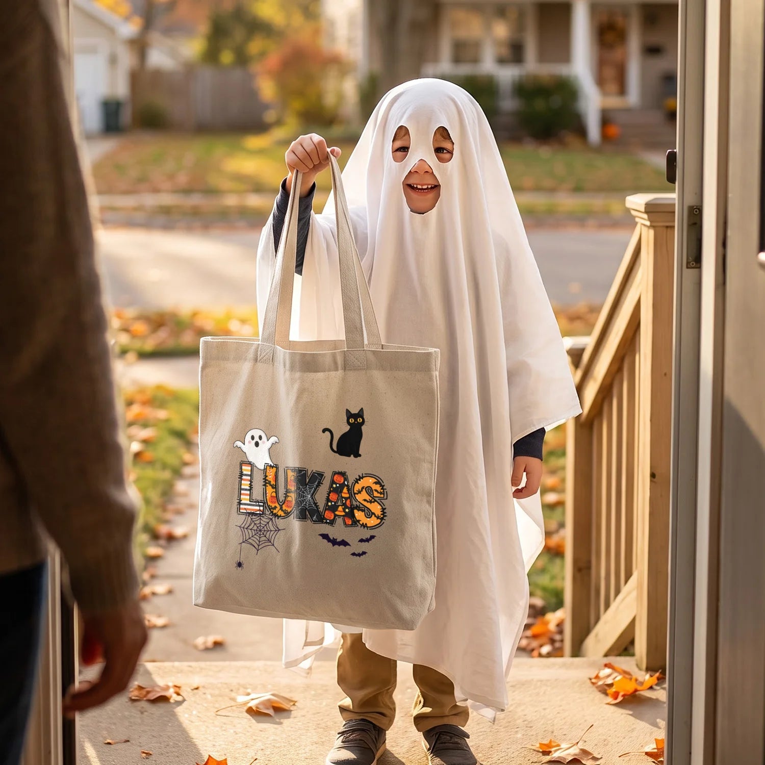 Personalized Fabric Bag "Halloween Name"