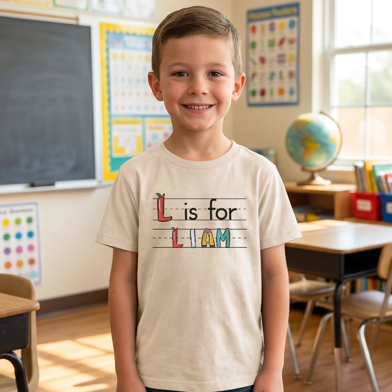 Back-to-School Kids Name T-Shirt
