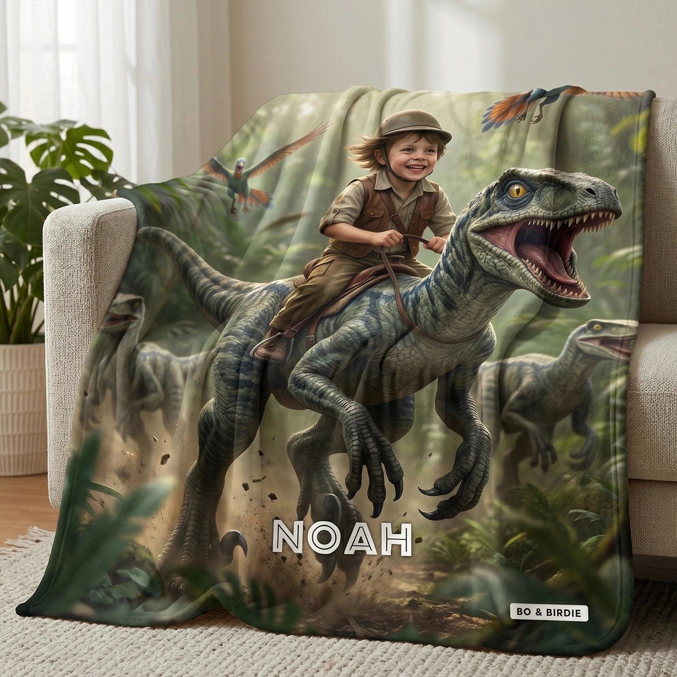 Personalized Blanket "Dino"