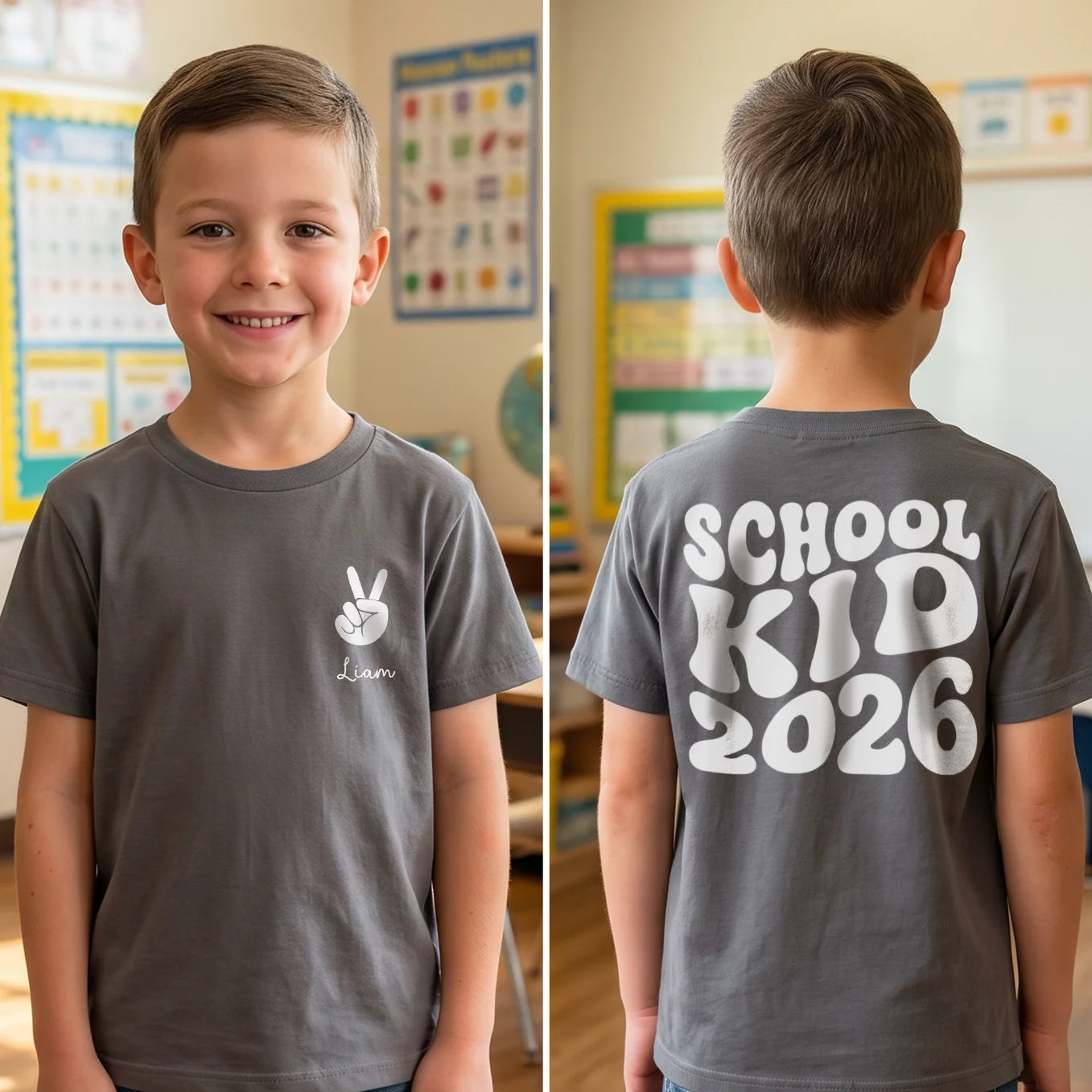 Personalized T-Shirt "First Day of School 2026"