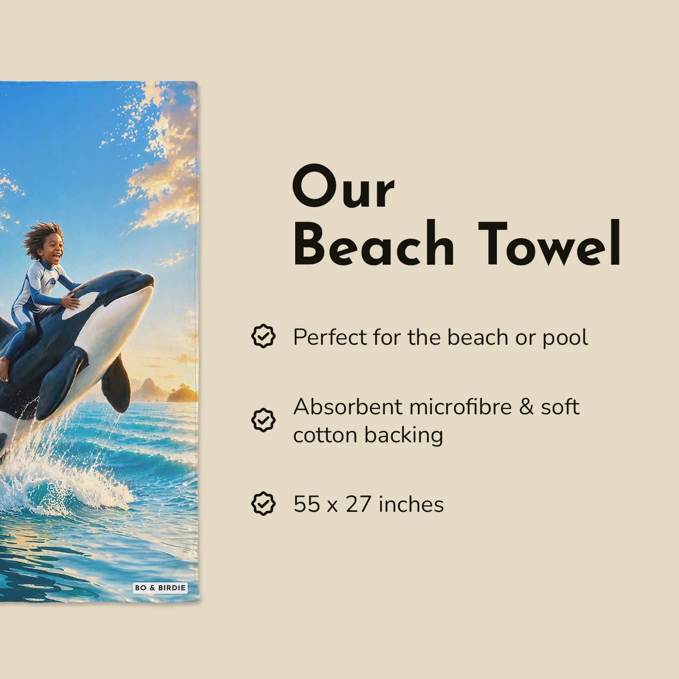 Personalized Towel "Orca"