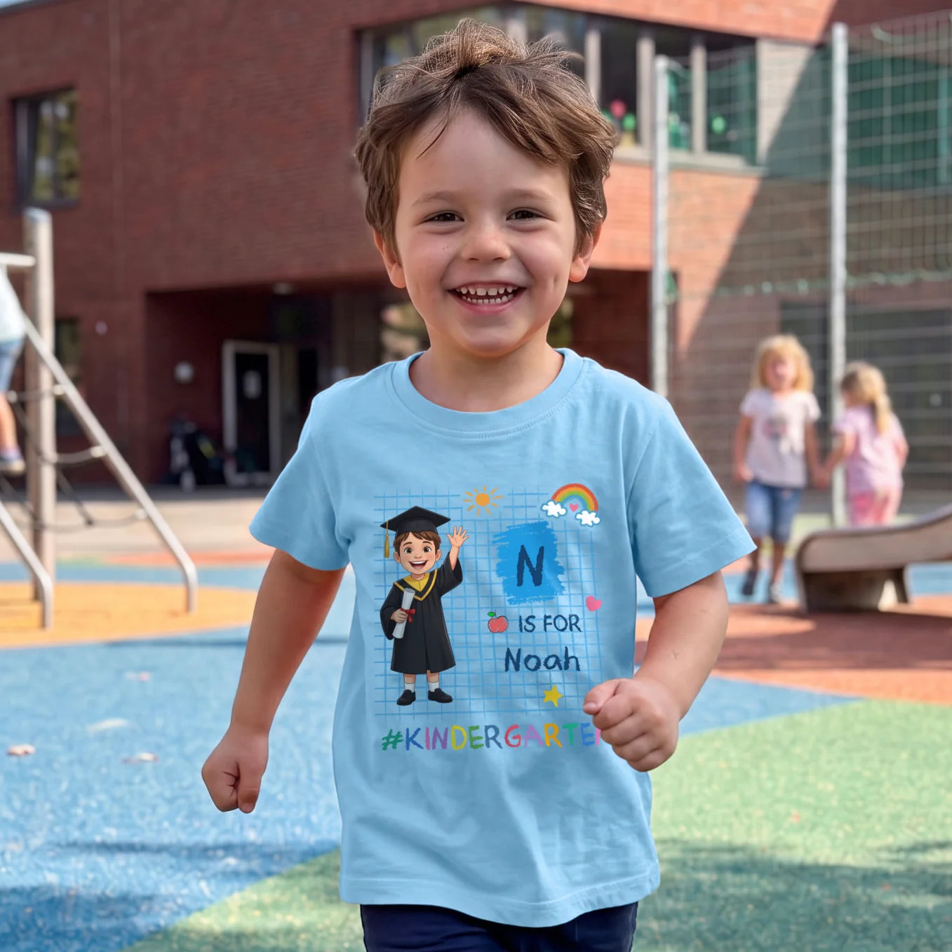 Personalized Kids T-Shirt "A for Amelia"
