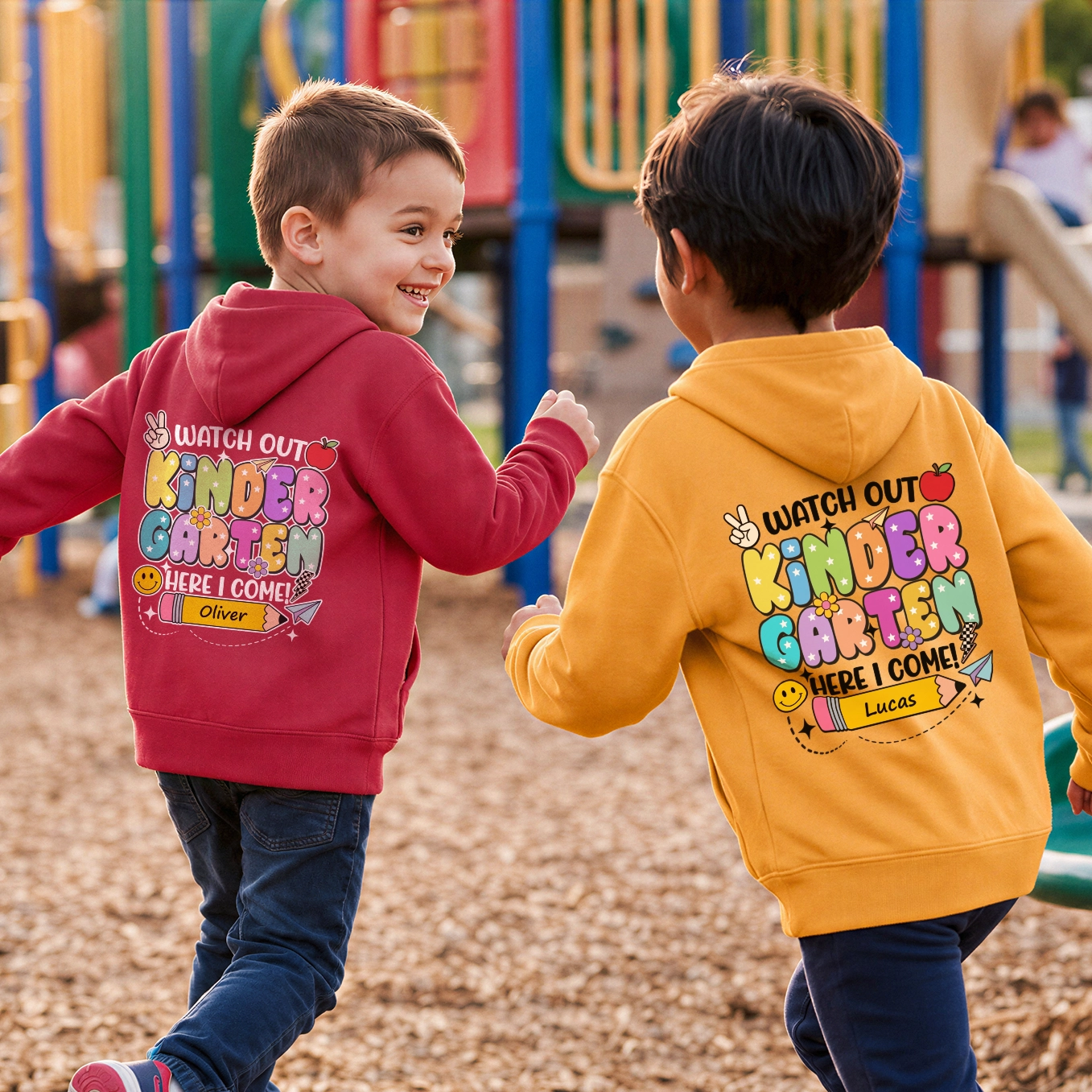 Personalized Kids Hoodie "Kindergarten"