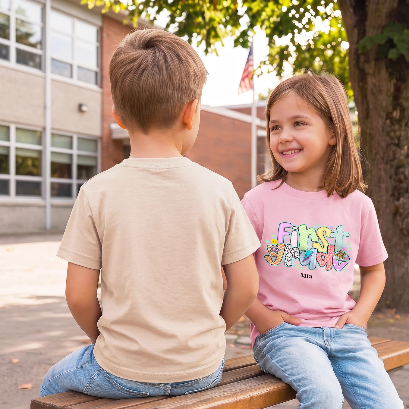 Personalized Kids T-Shirt "Back to School"