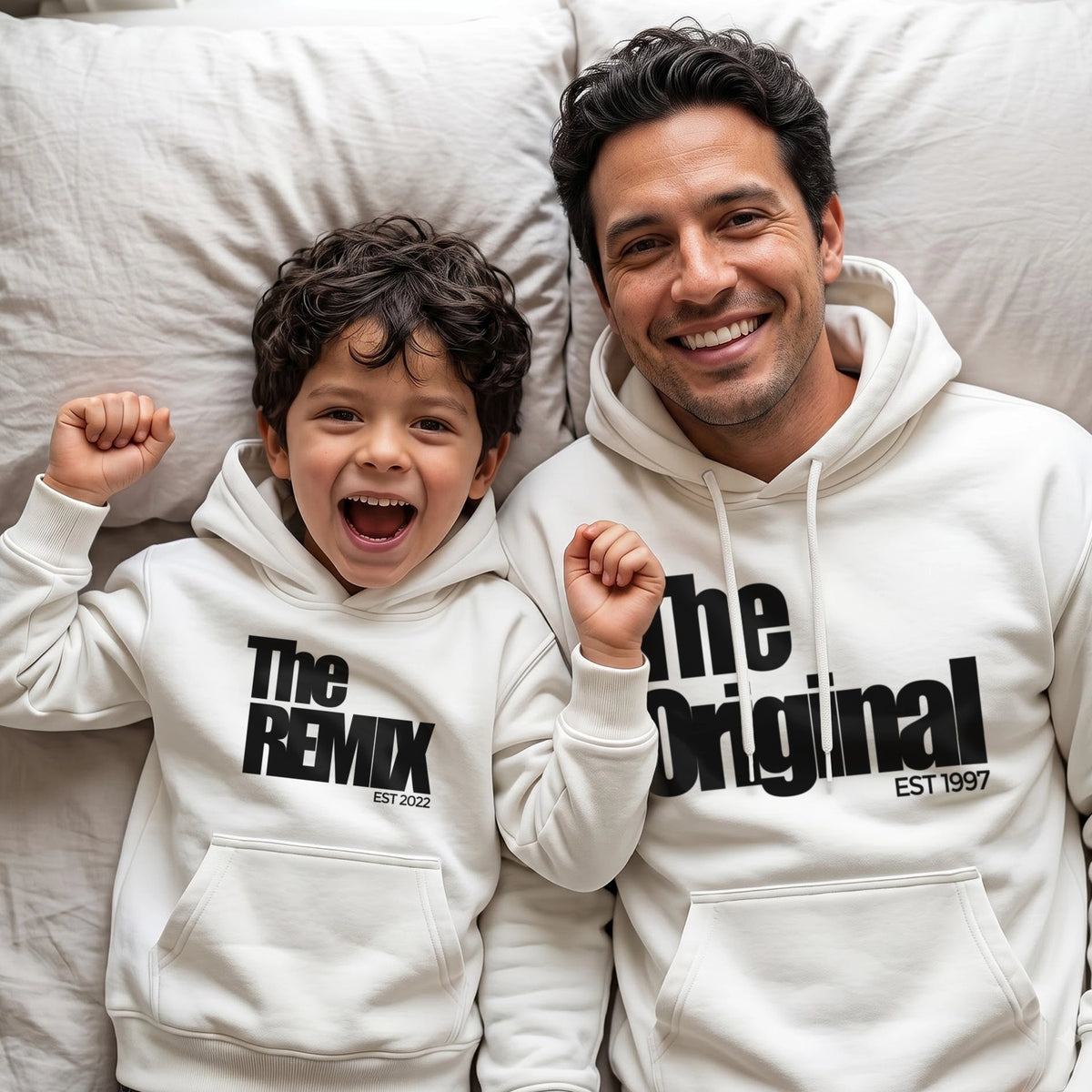 Personalized Matching Hoodie Set "The Original & The Remix"