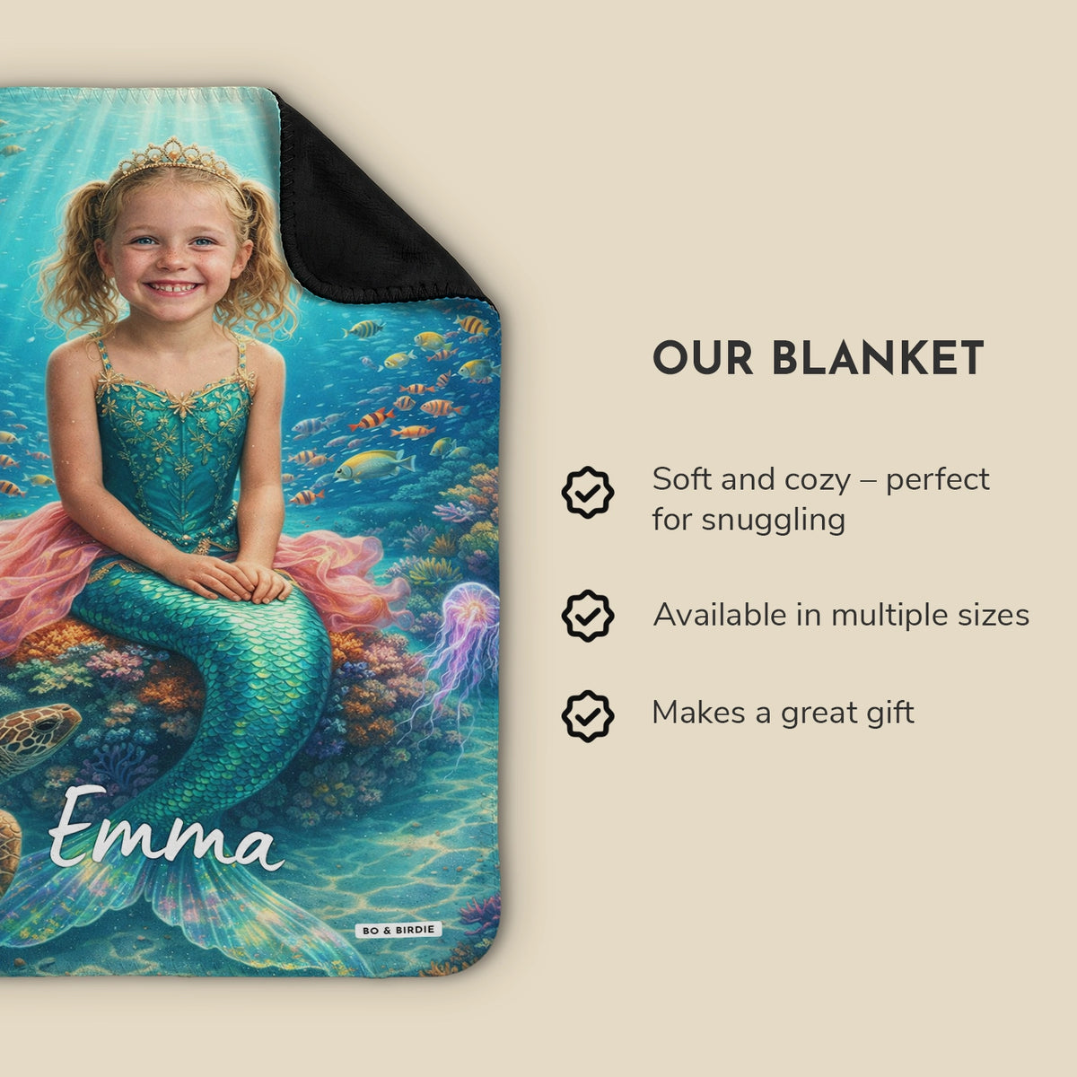 Personalized Blanket "Mermaid"