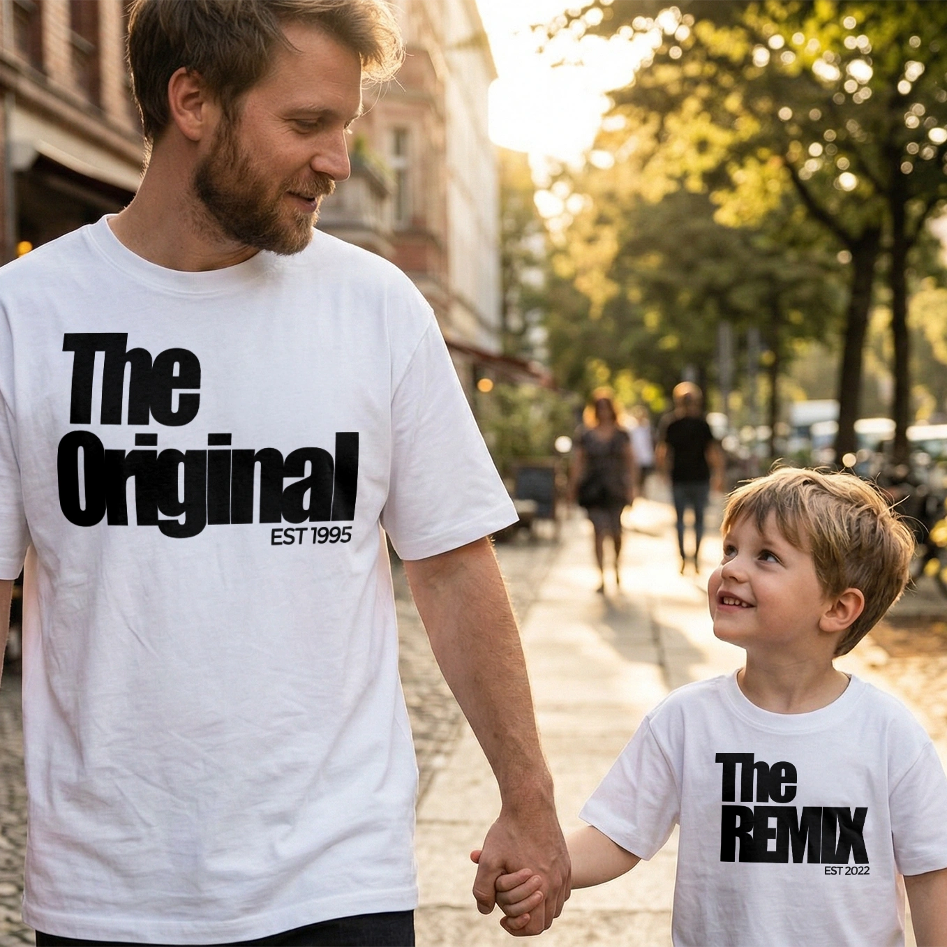Personalized Dad & Kid Matching Set "The Remix"