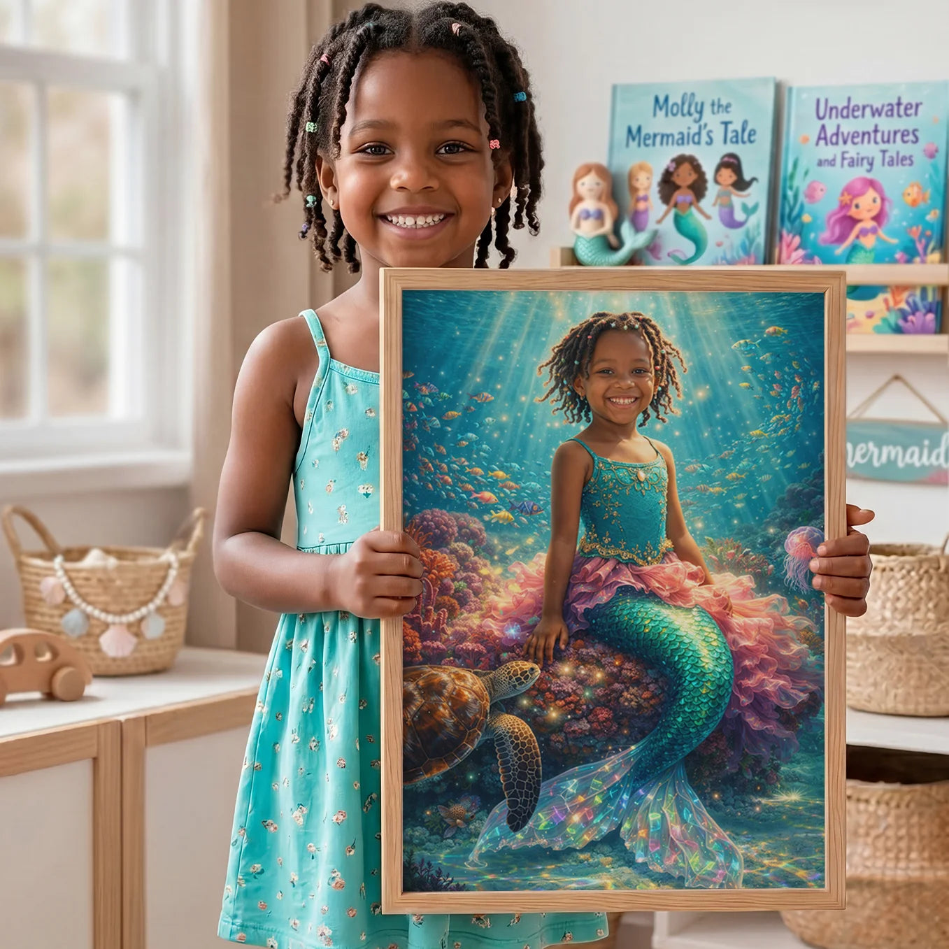 Personalized Children's Poster "Mermaid"
