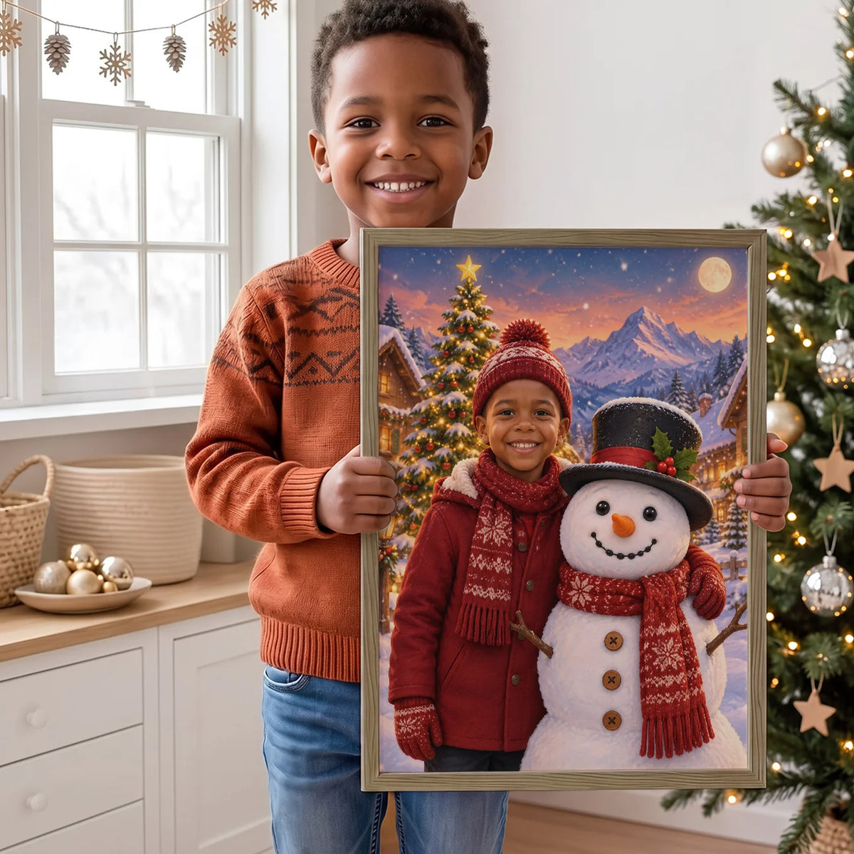 Personalized Children's Poster "Snow Magic"