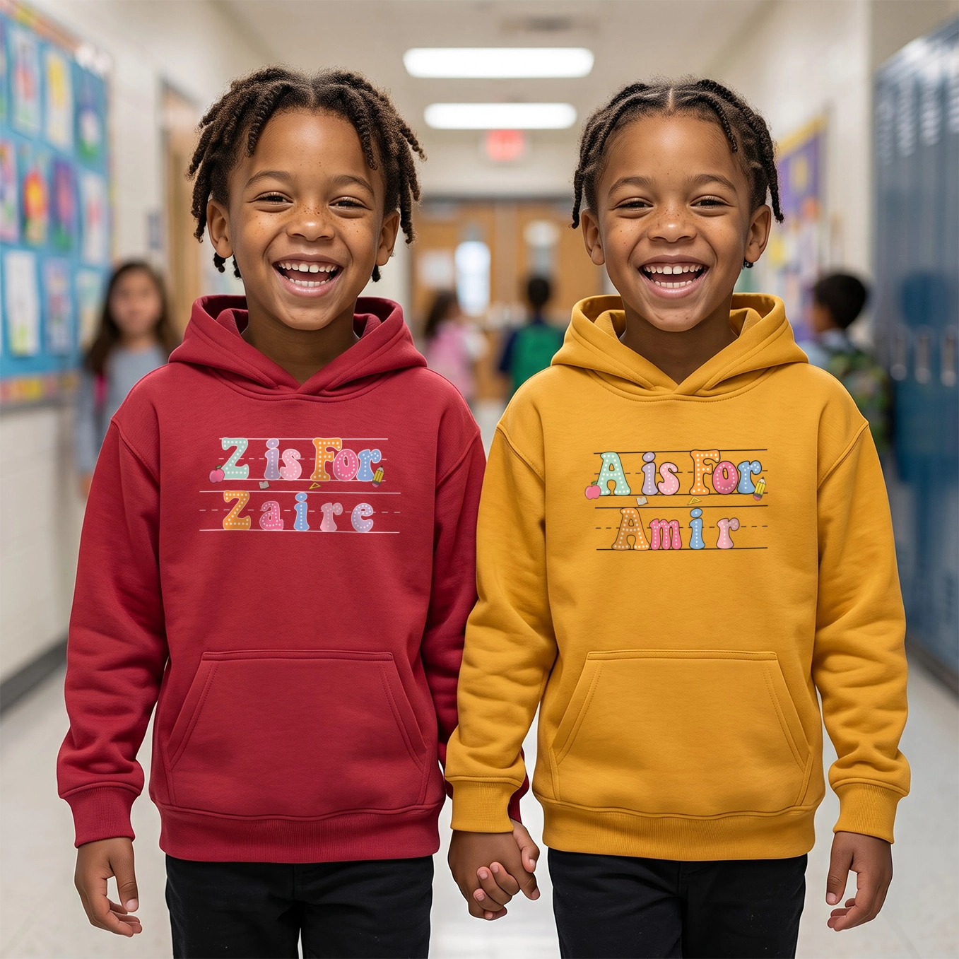 Personalized Kids Hoodie "School"