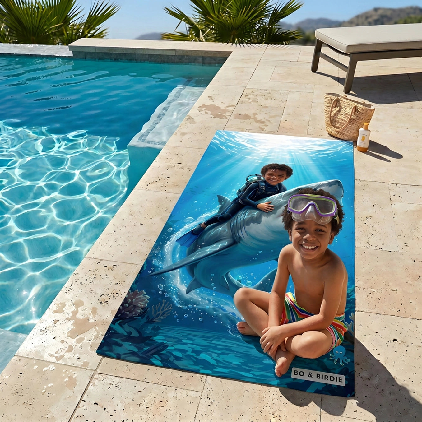 Personalized Beach Towel "Shark"