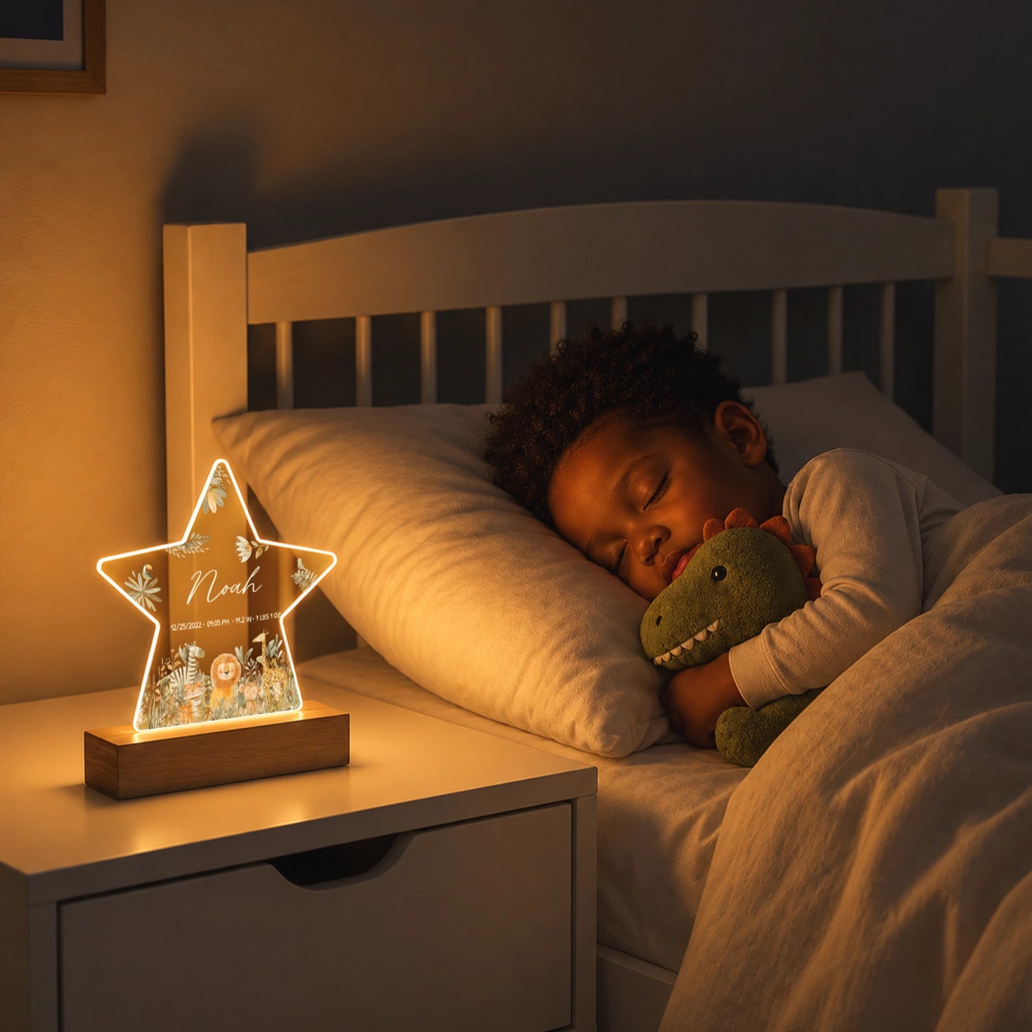 Personalized Star Nightlight "Safari Animals"