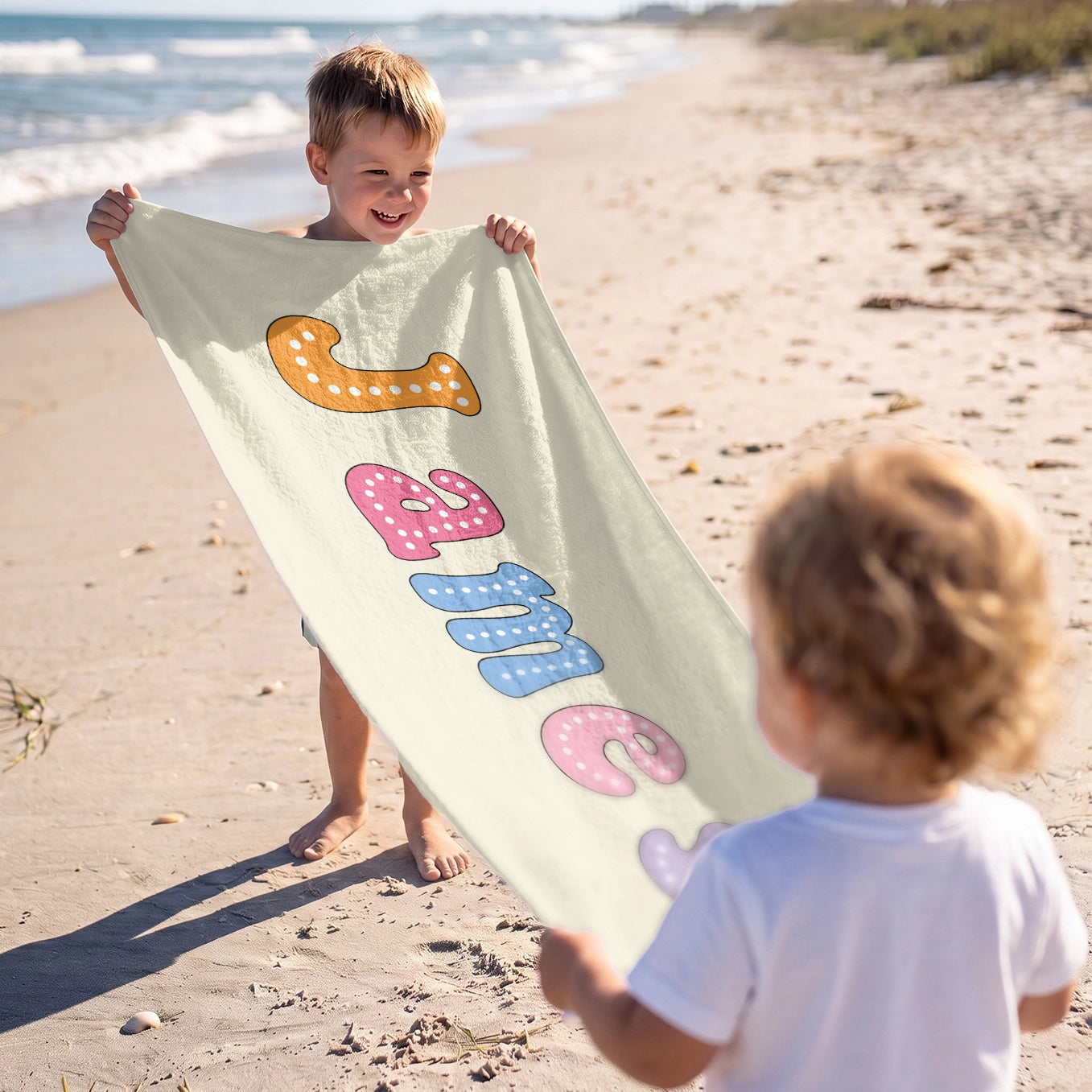 Personalized Kids Bath Towel "name"