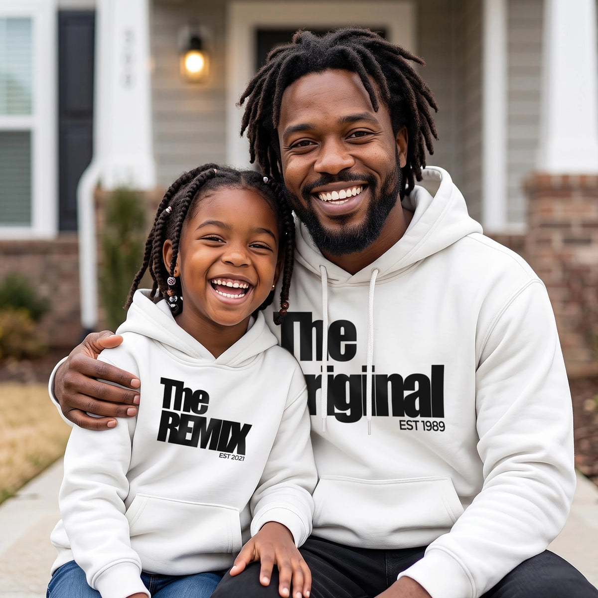 Personalized Matching Hoodie Set "The Original & The Remix"