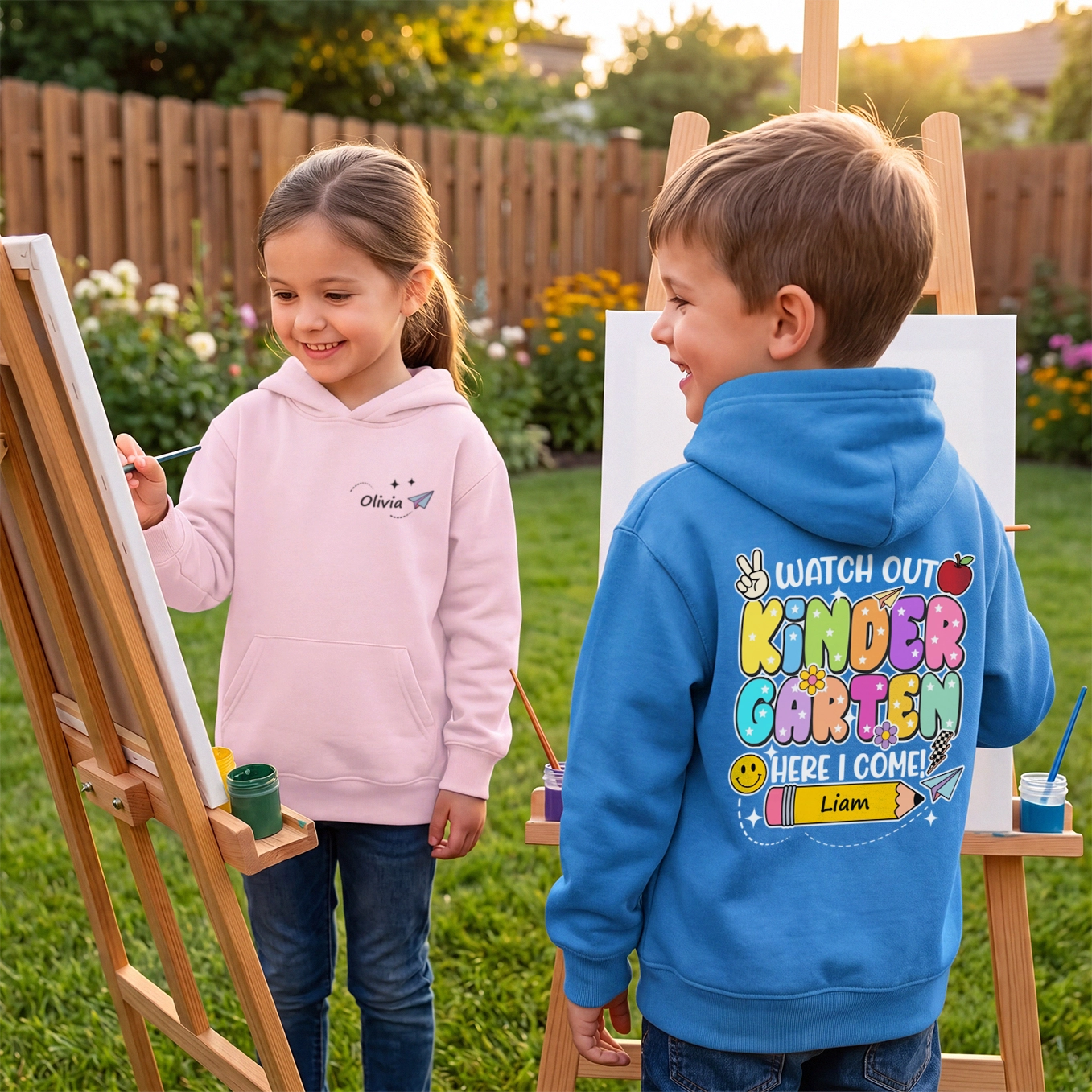 Personalized Kids Hoodie "Kindergarten"