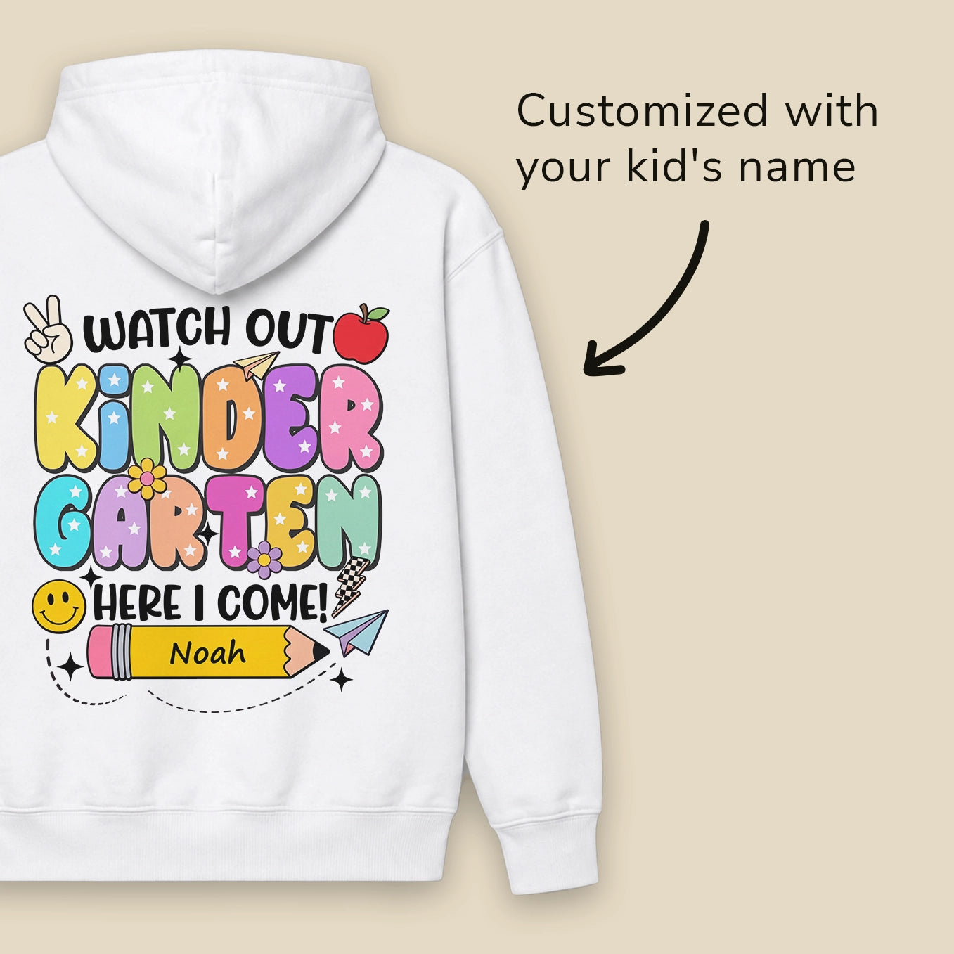 Personalized Kids Hoodie "Kindergarten"
