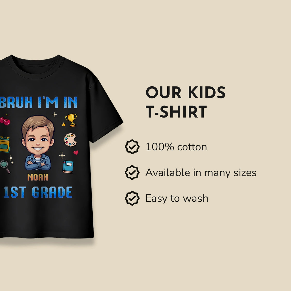 Personalized T-Shirt "First Grade" — View 6