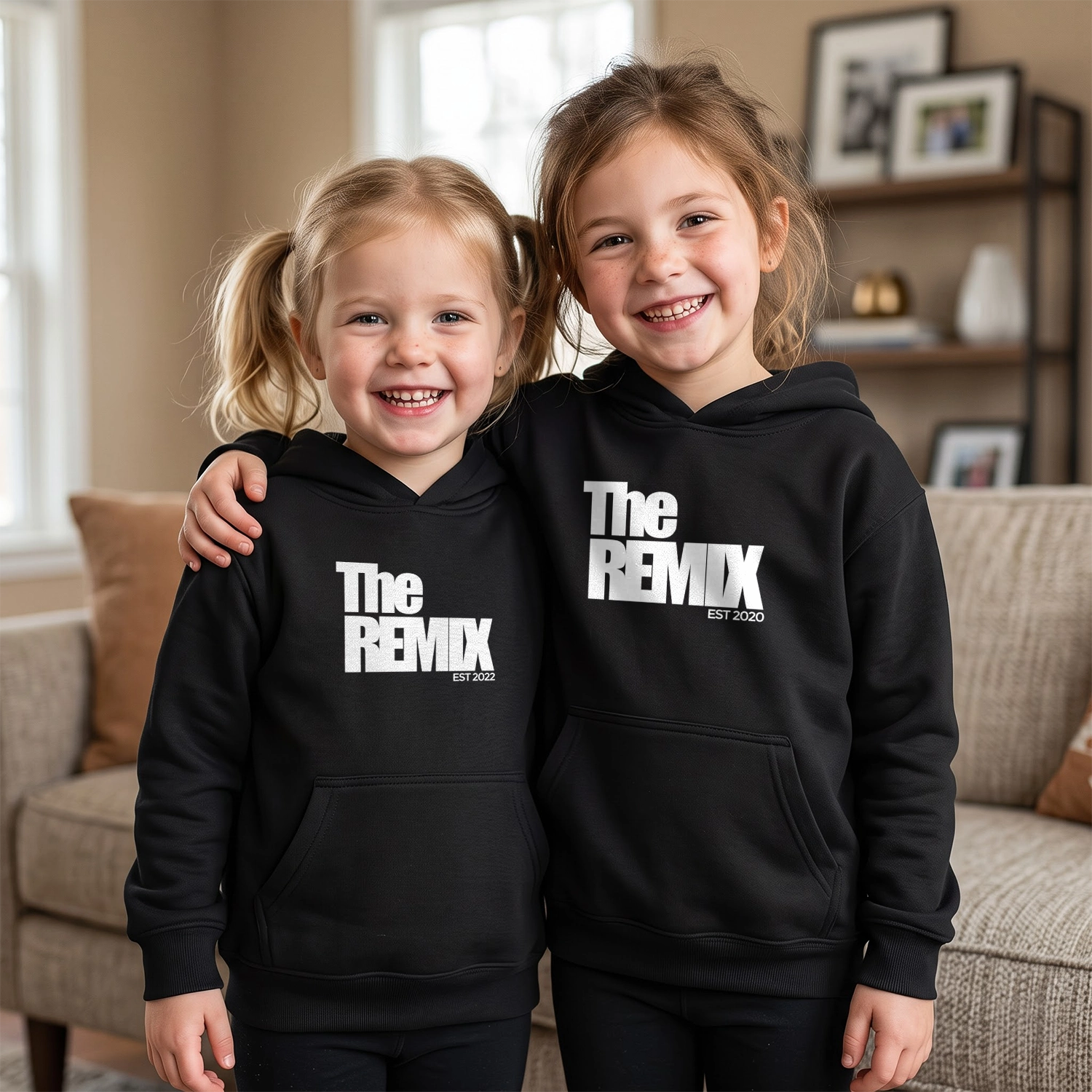 Personalized Matching Hoodie Set "The Original & The Remix"