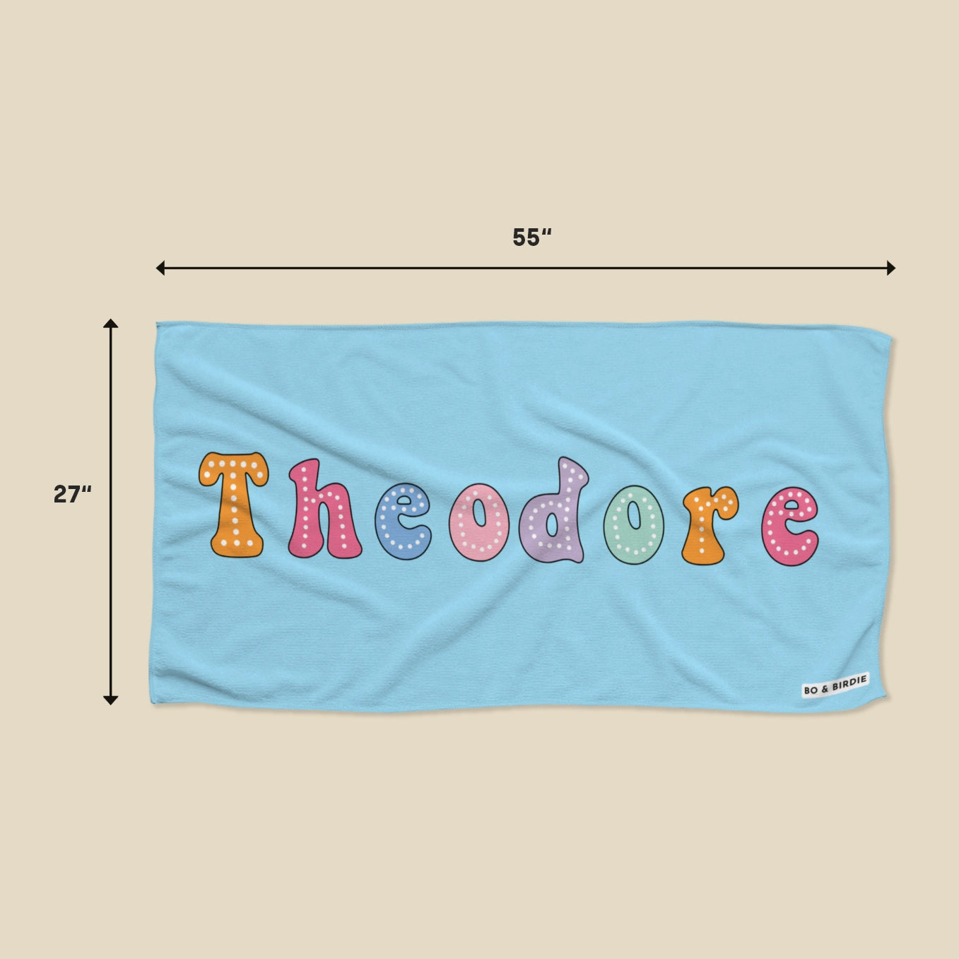Personalized Kids Bath Towel "name"