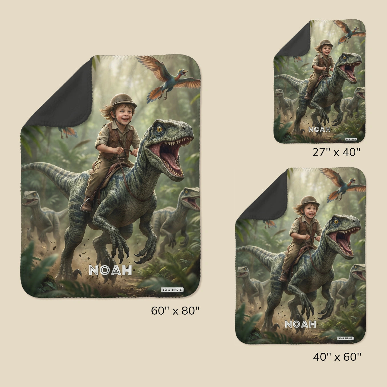 Personalized Blanket "Dino"