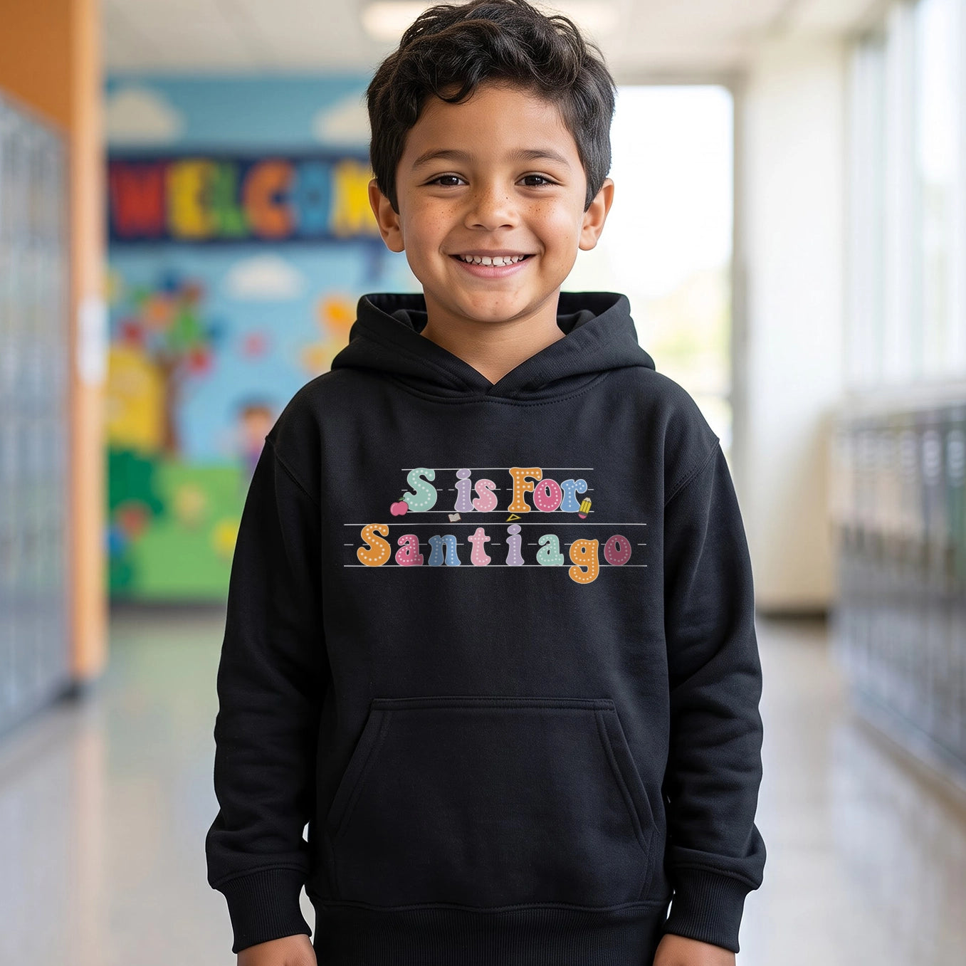 Personalized Kids Hoodie "School"