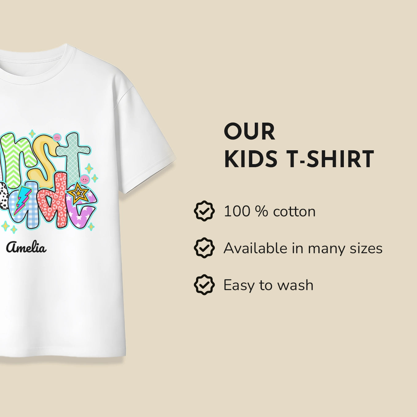 Personalized Kids T-Shirt "Back to School"