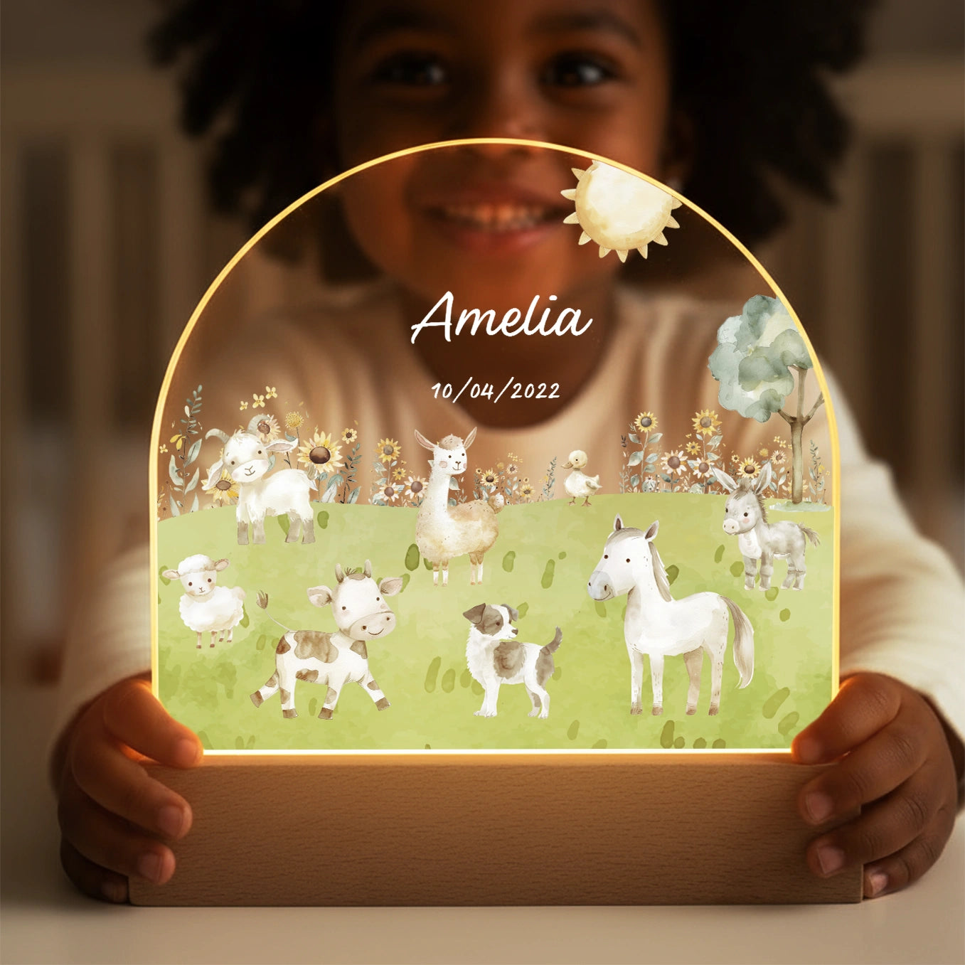 Personalized Farm Night Light